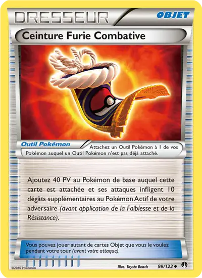 Image de la carte Pokemon Ceinture Furie Combative 99/122
