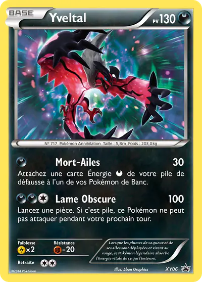 Image de la carte Pokemon Yveltal XY06/211