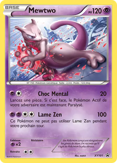 Image de la carte Pokemon Mewtwo XY101/211