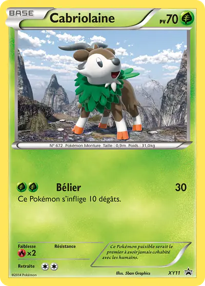 Image de la carte Pokemon Cabriolaine XY11/211