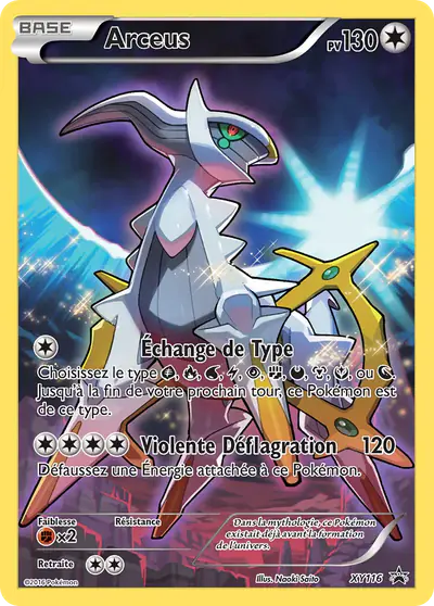 Image de la carte Pokemon Arceus XY116/211
