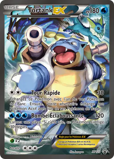Image de la carte Pokemon Tortank EX XY122/211
