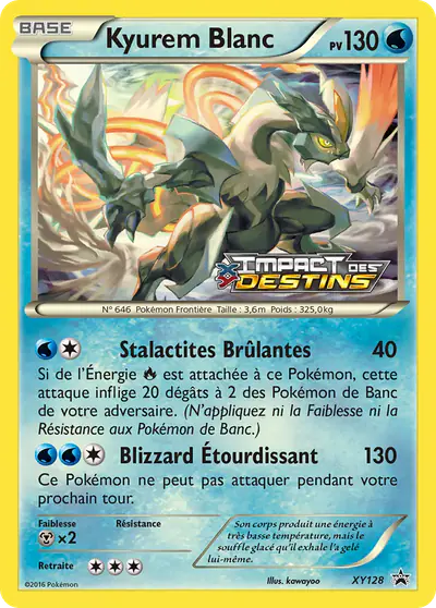 Image de la carte Pokemon Kyurem Blanc XY128/211