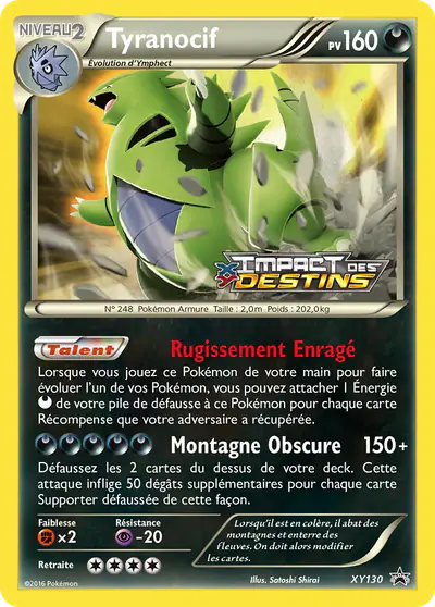 Image de la carte Pokemon Tyranocif XY130/211