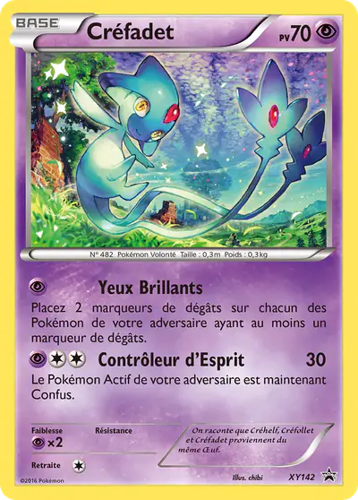 Image de la carte Pokemon Créfadet XY142/211