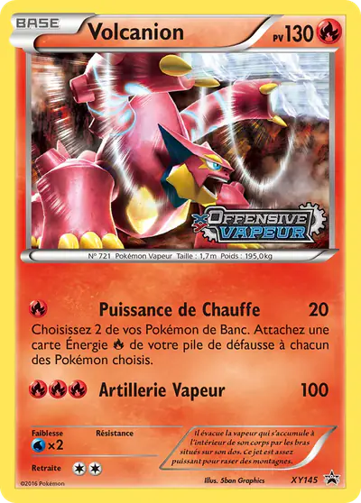 Image de la carte Pokemon Volcanion XY145/211