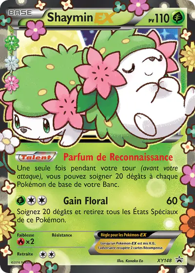 Image de la carte Pokemon Shaymin EX XY148/211
