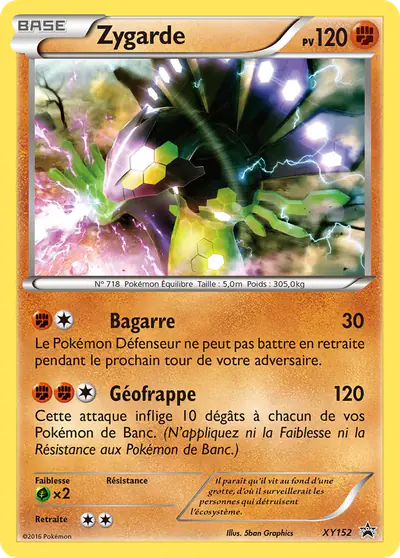 Image de la carte Pokemon Zygarde XY152/211