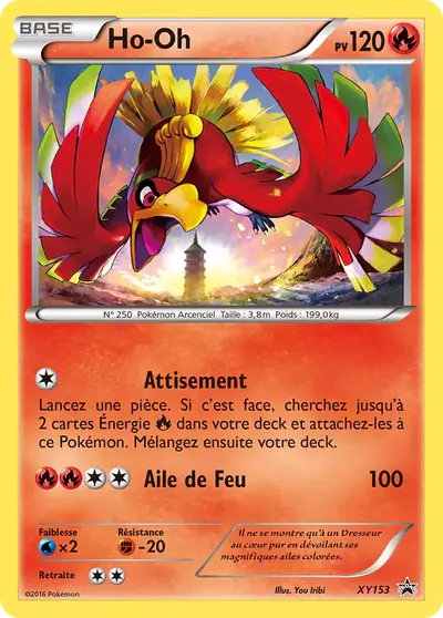 Image de la carte Pokemon Ho-Oh XY153/211