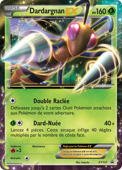 Image de la carte Pokemon Dardargnan EX XY157/211