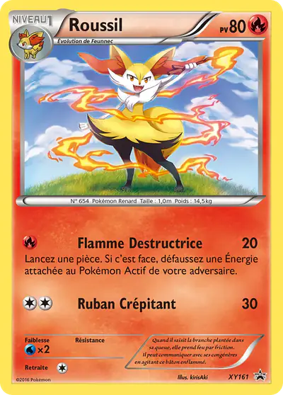 Image de la carte Pokemon Roussil XY161/211
