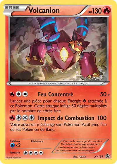 Image de la carte Pokemon Volcanion XY164/211