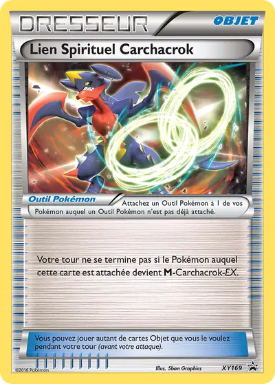 Image de la carte Pokemon Lien Spirituel Carchacrok XY169/211