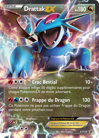 Image de la carte Pokemon Drattak EX XY170/211