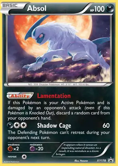 Image de la carte Pokemon Absol XY178/211