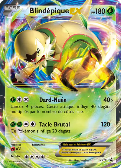 Image de la carte Pokemon Blindépique EX XY18/211
