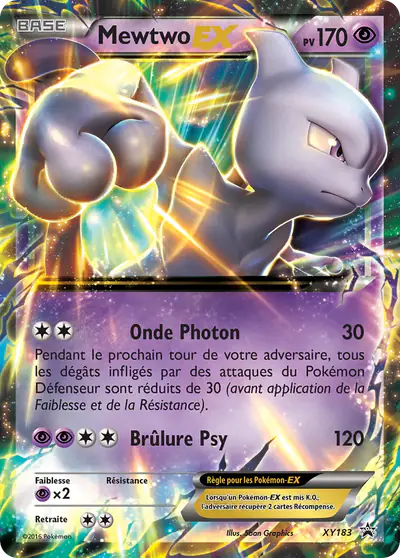 Image de la carte Pokemon Mewtwo EX XY183/211