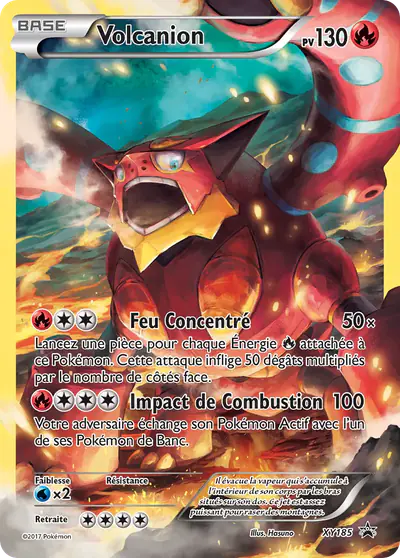 Image de la carte Pokemon Volcanion XY185/211