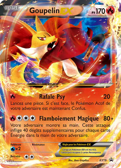 Image de la carte Pokemon Goupelin EX XY19/211