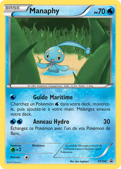Image de la carte Pokemon Manaphy XY190/211