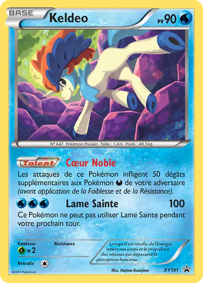 Image de la carte Pokemon Keldeo XY191/211