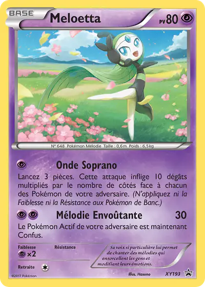 Image de la carte Pokemon Meloetta XY193/211