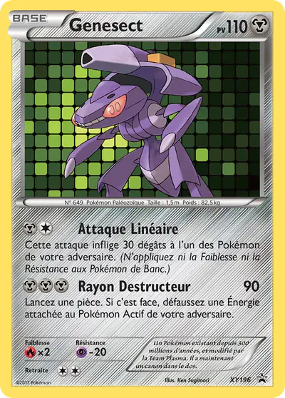 Image de la carte Pokemon Genesect XY196/211