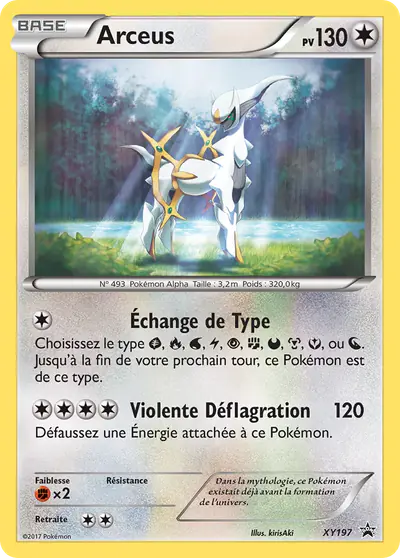 Image de la carte Pokemon Arceus XY197/211