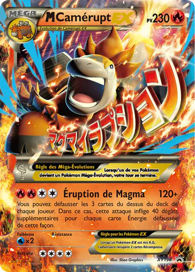 Image de la carte Pokemon M Camérupt EX XY198/211