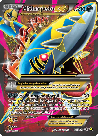Image de la carte Pokemon M Sharpedo EX XY200a/211