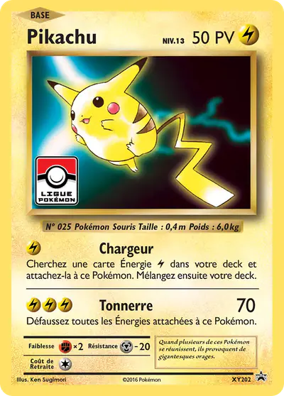 Image de la carte Pokemon Pikachu XY202/211