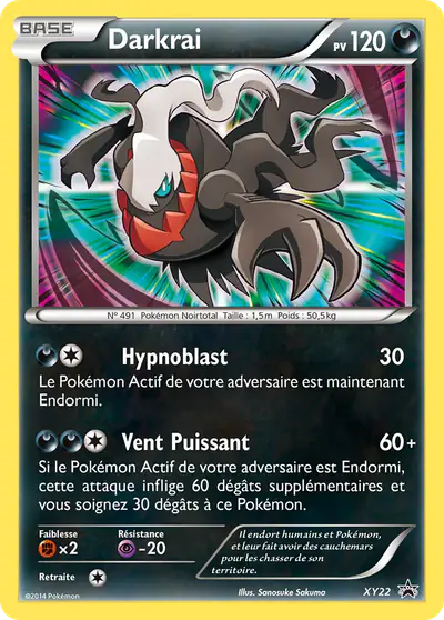 Image de la carte Pokemon Darkrai XY22/211