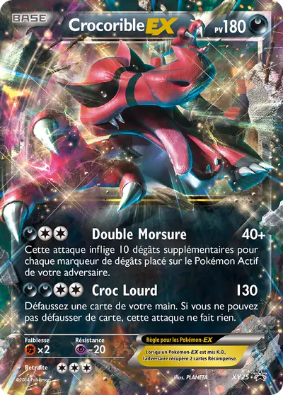Image de la carte Pokemon Crocorible EX XY25/211
