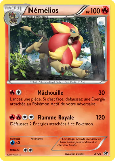 Image de la carte Pokemon Némélios XY26/211