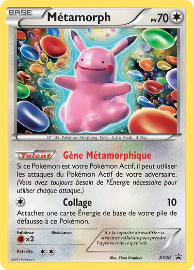 Image de la carte Pokemon Métamorph XY40/211