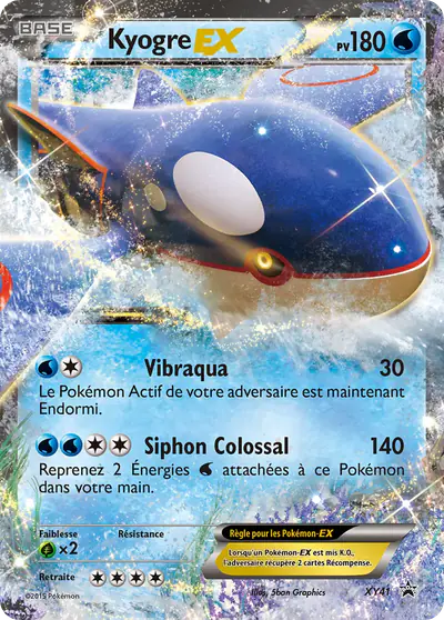 Image de la carte Pokemon Kyogre EX XY41/211