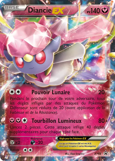Image de la carte Pokemon Diancie EX XY43/211