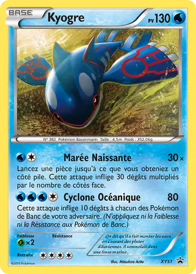 Image de la carte Pokemon Kyogre XY51/211