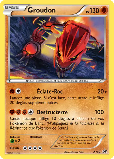 Image de la carte Pokemon Groudon XY52/211