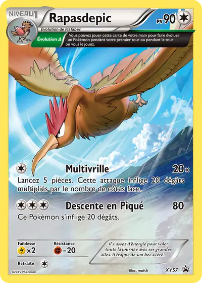 Image de la carte Pokemon Rapasdepic XY57/211