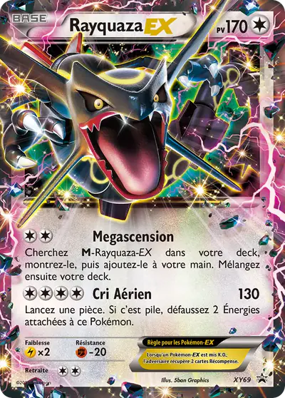 Image de la carte Pokemon Rayquaza EX XY69/211