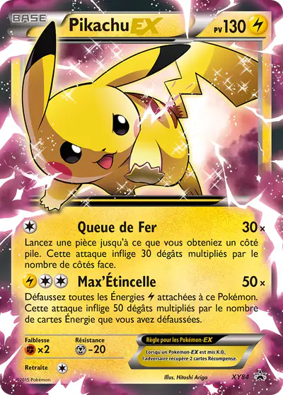 Image de la carte Pokemon Pikachu EX XY84/211
