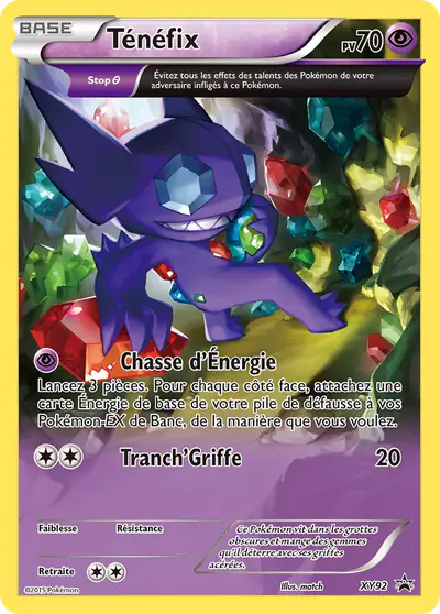 Image de la carte Pokemon Ténéfix XY92/211