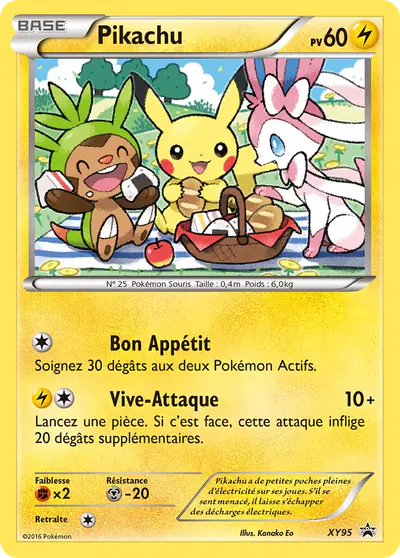 Image de la carte Pokemon Pikachu XY95/211
