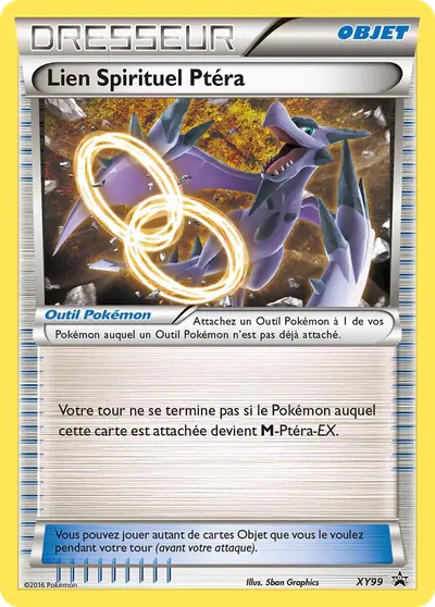 Image de la carte Pokemon Lien Spirituel Ptéra XY99/211