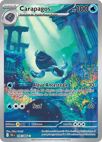 Image de la carte Pokemon Carapagos 106/86