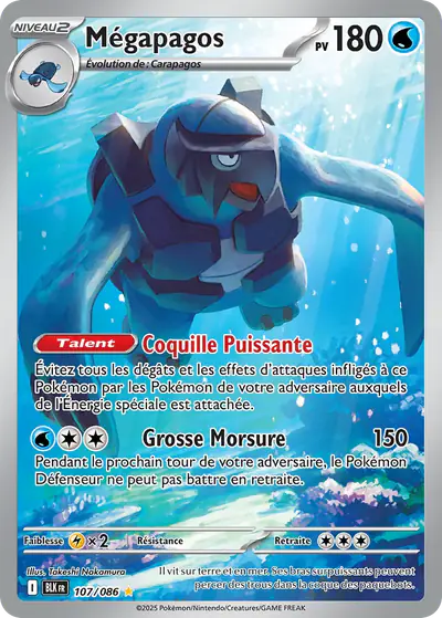 Image de la carte Pokemon Mégapagos 107/86