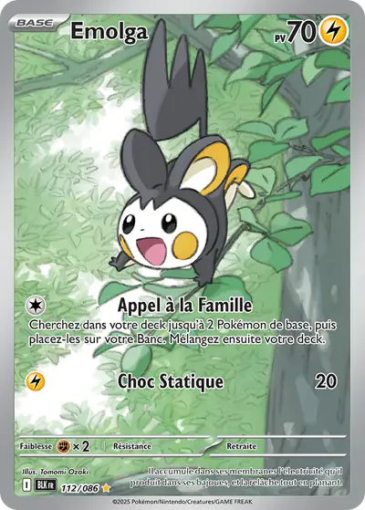Image de la carte Pokemon Emolga 112/86