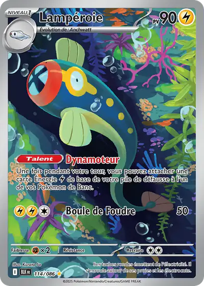 Image de la carte Pokemon Lampéroie 114/86