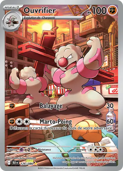 Image de la carte Pokemon Ouvrifier 126/86